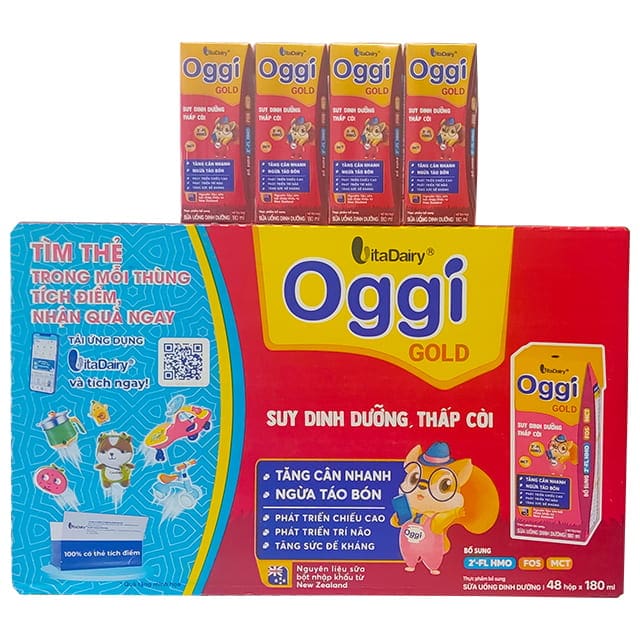 Sữa bột pha sẵn Oggi gold 180ml
