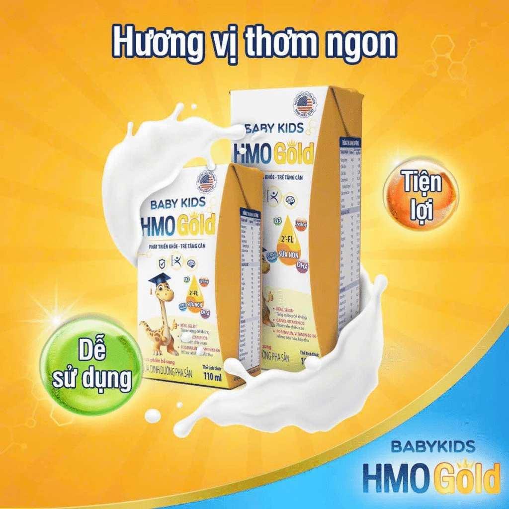 Sữa dinh dưỡng pha sẵn BABYKIDS HMO GOLD